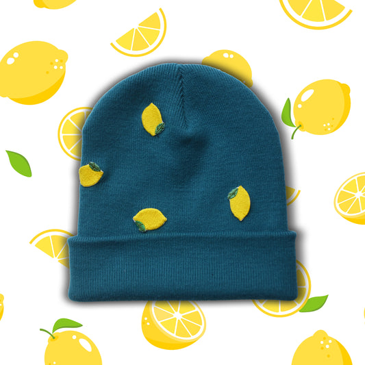 Teal - Freaky Lemon Beanie