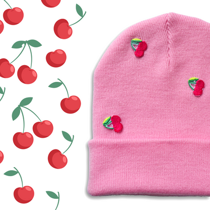 Pink - Fancy Cherry Beanie