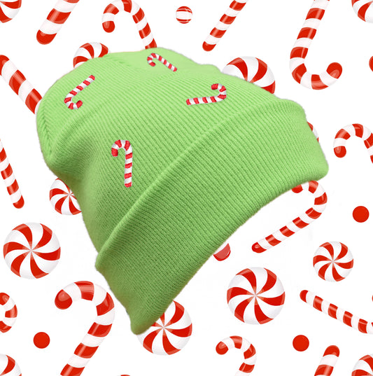 Lime - Candy Christmas Beanie