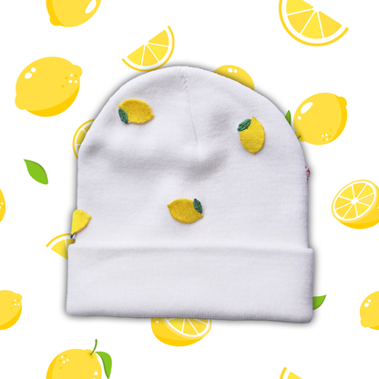 White - Freaky Lemon Beanie