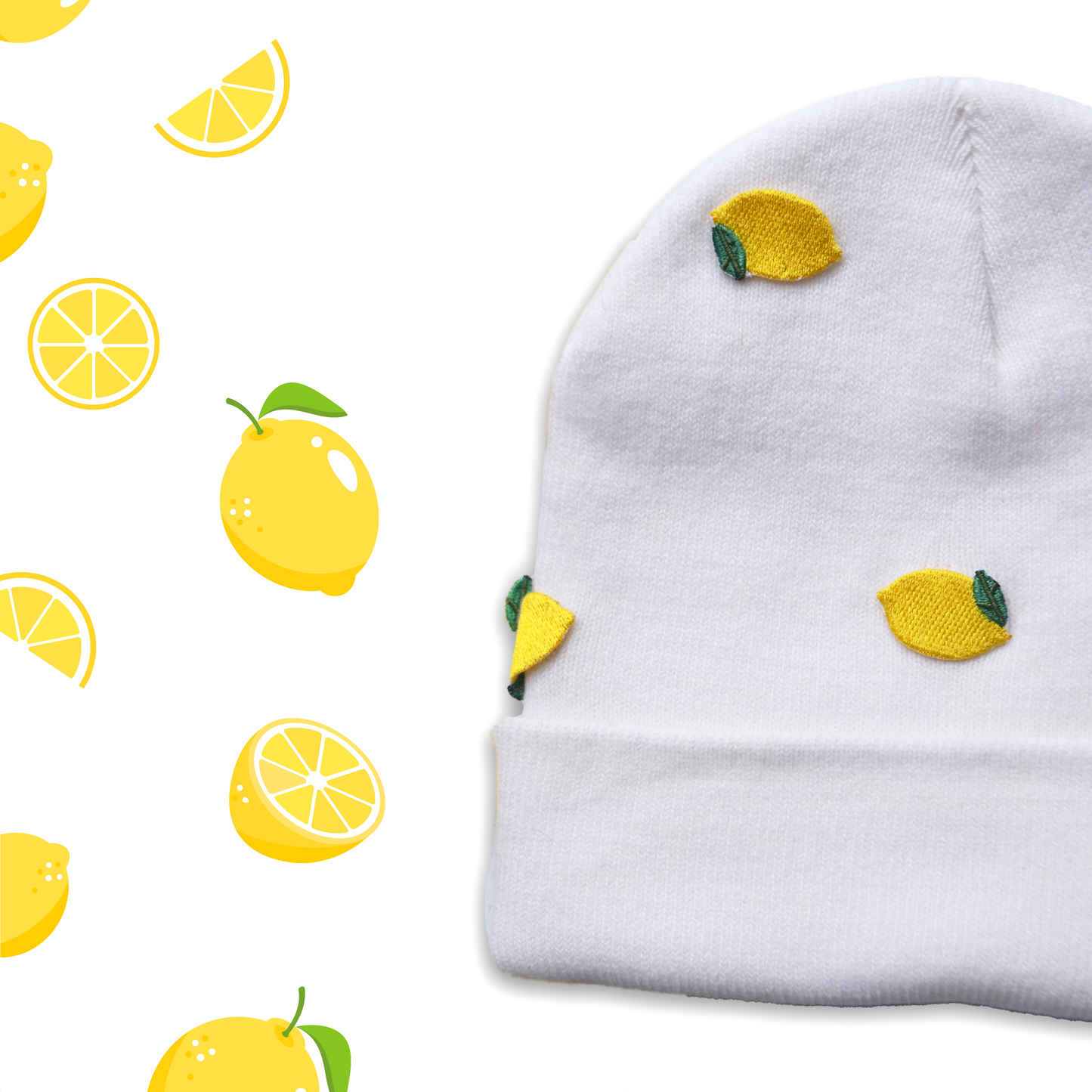 White - Freaky Lemon Beanie